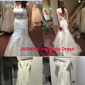 JASMINE Sz 10 Wedding Dress - Cream